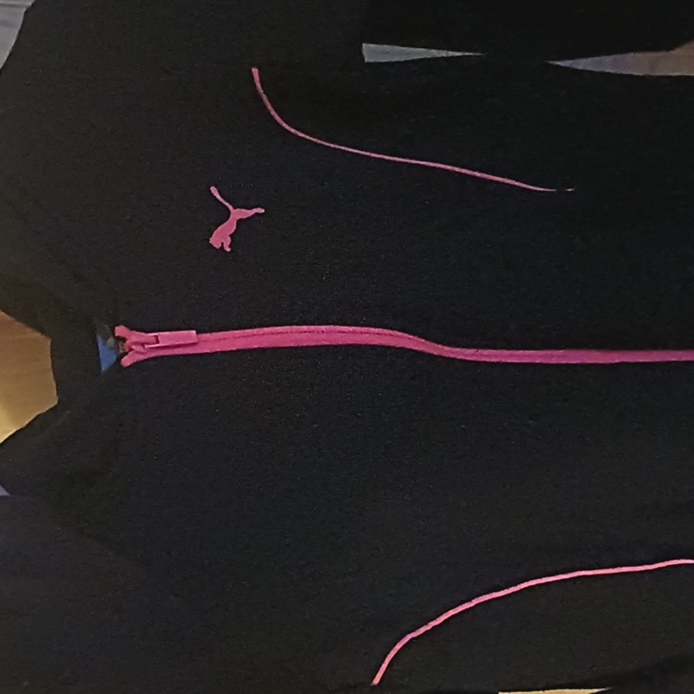 puma girls zip hoodie